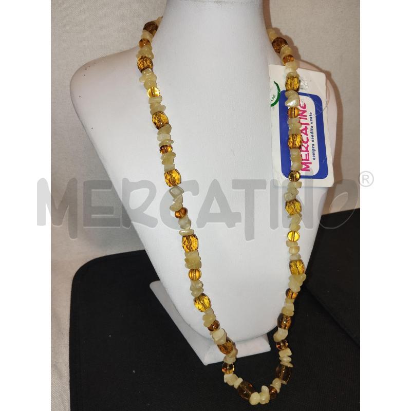COLLANA  BEIGE E DORATA  | Mercatino dell'Usato Catania stazione centrale 3