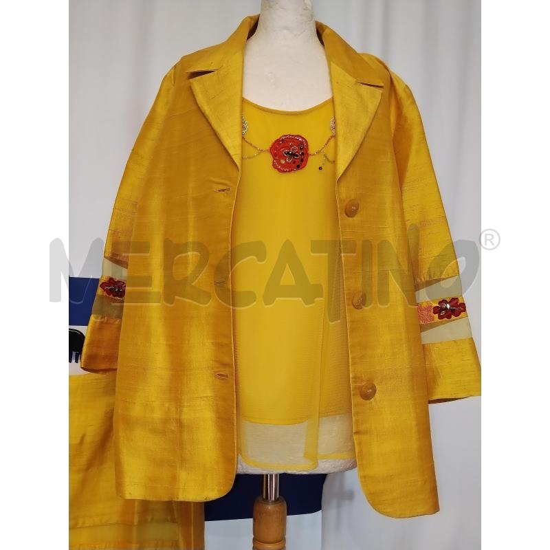 COMPLETO DONNA DONNA ENRICA  3 PZ GIALLO  | Mercatino dell'Usato Catania stazione centrale 2