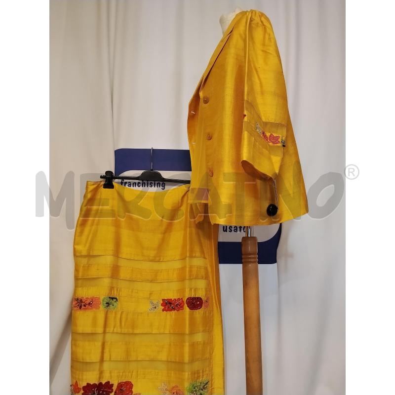 COMPLETO DONNA DONNA ENRICA  3 PZ GIALLO  | Mercatino dell'Usato Catania stazione centrale 3