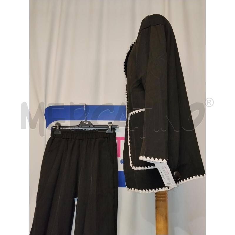 COMPLETO DONNA GIACCA E PNTALONE NERO E BORDO BIANCO | Mercatino dell'Usato Catania stazione centrale 3