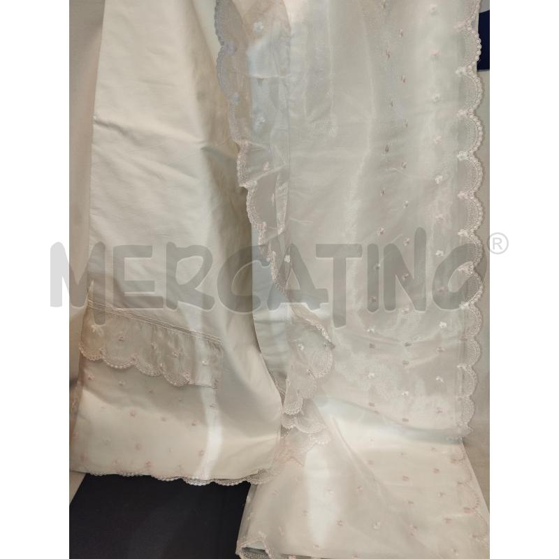 COPRI LETTO ORGANZA MATRIMONIALE RICAMATO | Mercatino dell'Usato Catania stazione centrale 1