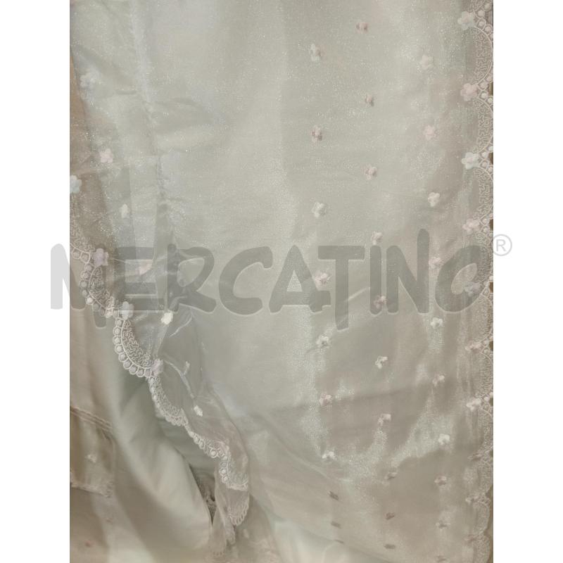 COPRI LETTO ORGANZA MATRIMONIALE RICAMATO | Mercatino dell'Usato Catania stazione centrale 2