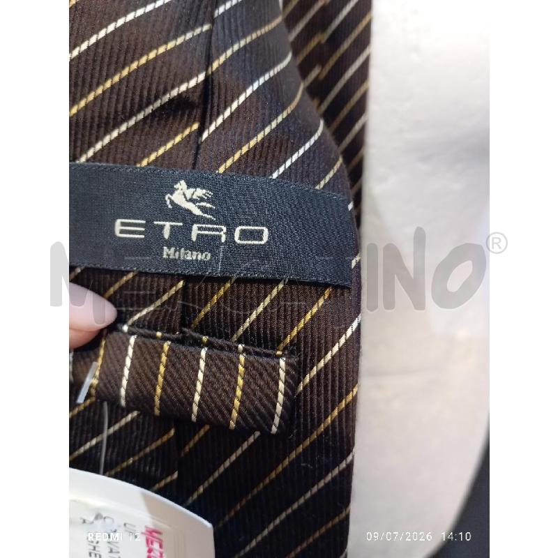CRAVATTA ETRO MARRONE A RIGHE  | Mercatino dell'Usato Catania stazione centrale 3
