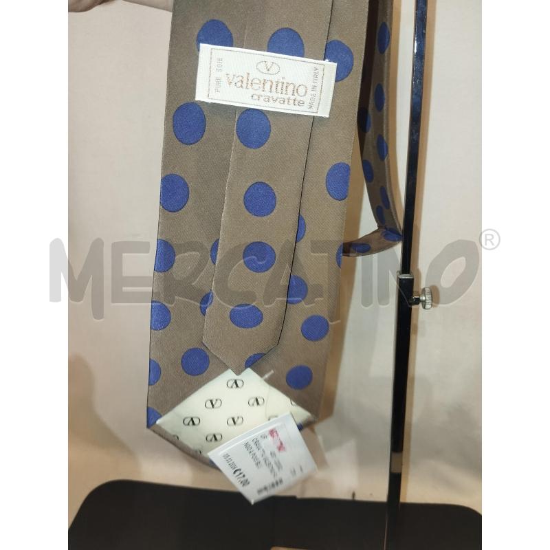 CRAVATTA VALENTINO FANGO A POIS BLU  | Mercatino dell'Usato Catania stazione centrale 2