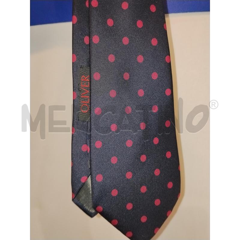 CRAVATTA  OLIVER BLU A POIS  FUCSIA | Mercatino dell'Usato Catania stazione centrale 3