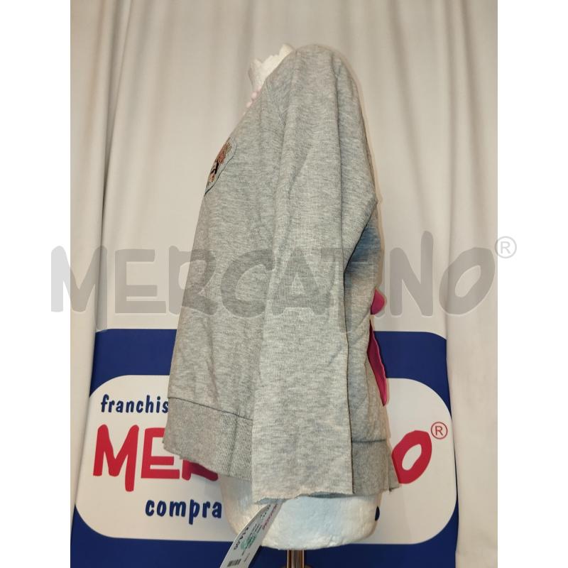 FELPA DONNA LOVEMA GRIGIO PON PON ROSA | Mercatino dell'Usato Catania stazione centrale 2