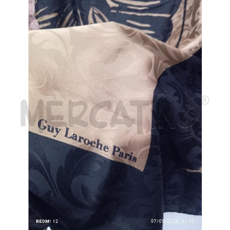 FOULARD GUY LAROCHE PARIS NERO E DORATO  | Mercatino dell'Usato Catania stazione centrale 2