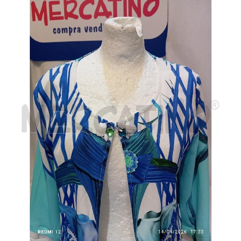 GIACCA DONNA SALLY NEWYORK AZZURRA A FANTASIA  | Mercatino dell'Usato Catania stazione centrale 3
