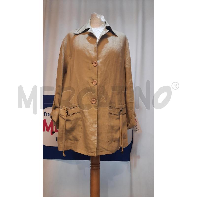 GIACCA UOMO LYBIDO BEIGE IN LINO  | Mercatino dell'Usato Catania stazione centrale 1