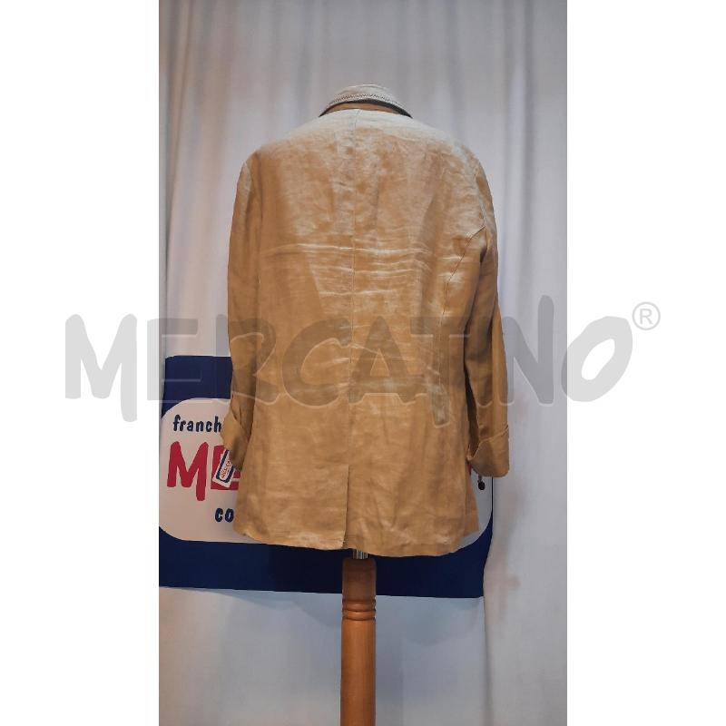 GIACCA UOMO LYBIDO BEIGE IN LINO  | Mercatino dell'Usato Catania stazione centrale 3
