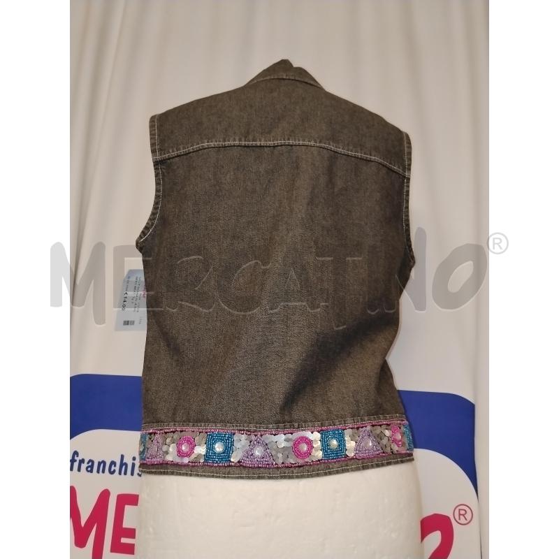 GILET DONNA IN JEANS NERO BEAT | Mercatino dell'Usato Catania stazione centrale 3