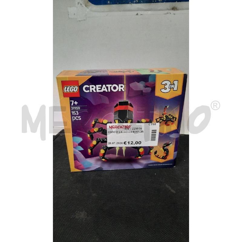 GIOCO LEGO CREATOR | Mercatino dell'Usato Catania stazione centrale 1