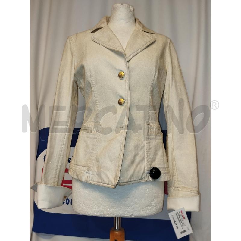 GIUBBINO DONNA IN JEANS BEIGE GF FERRÈ  | Mercatino dell'Usato Catania stazione centrale 1