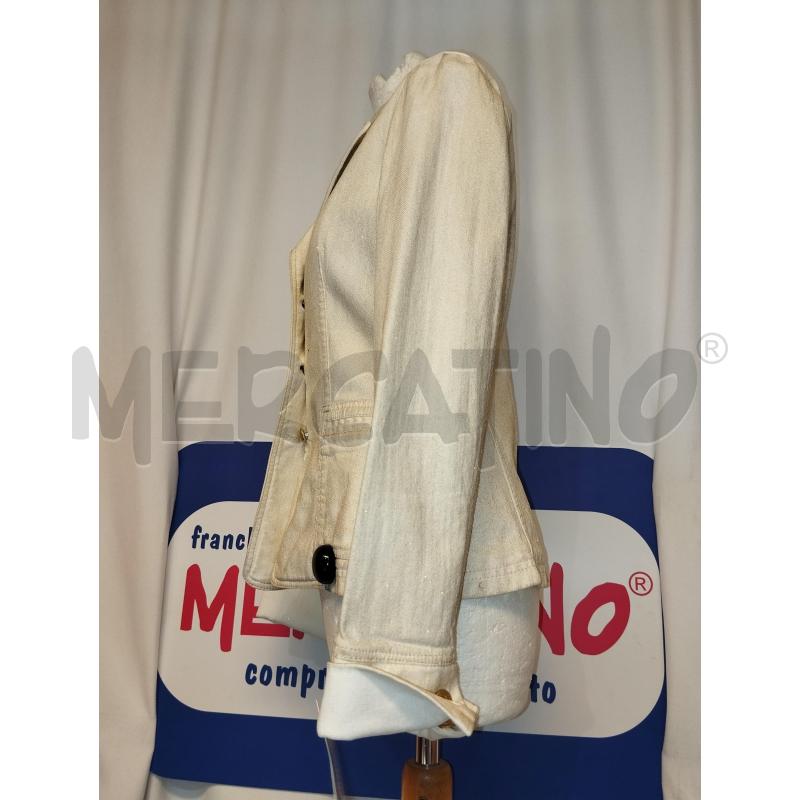 GIUBBINO DONNA IN JEANS BEIGE GF FERRÈ  | Mercatino dell'Usato Catania stazione centrale 2