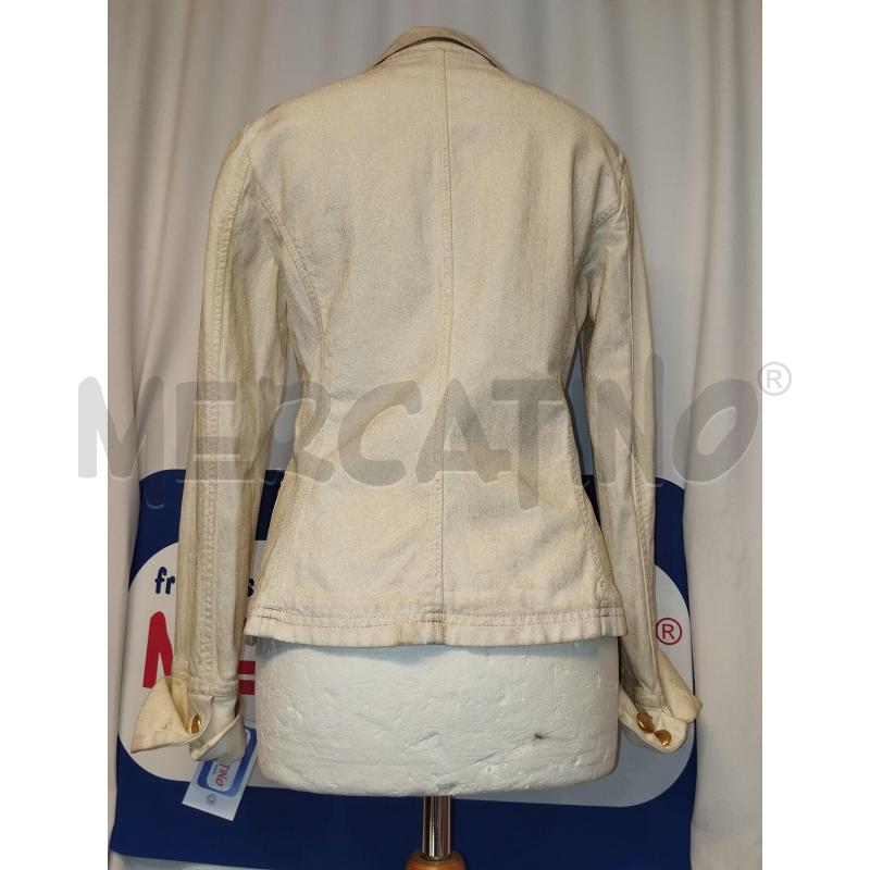 GIUBBINO DONNA IN JEANS BEIGE GF FERRÈ  | Mercatino dell'Usato Catania stazione centrale 3