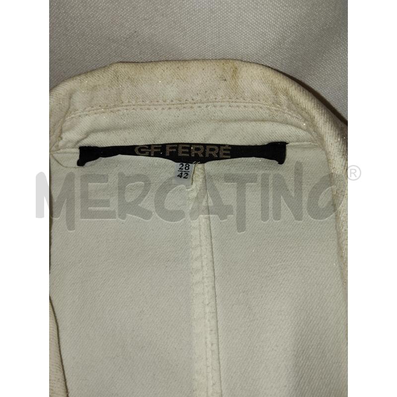 GIUBBINO DONNA IN JEANS BEIGE GF FERRÈ  | Mercatino dell'Usato Catania stazione centrale 4