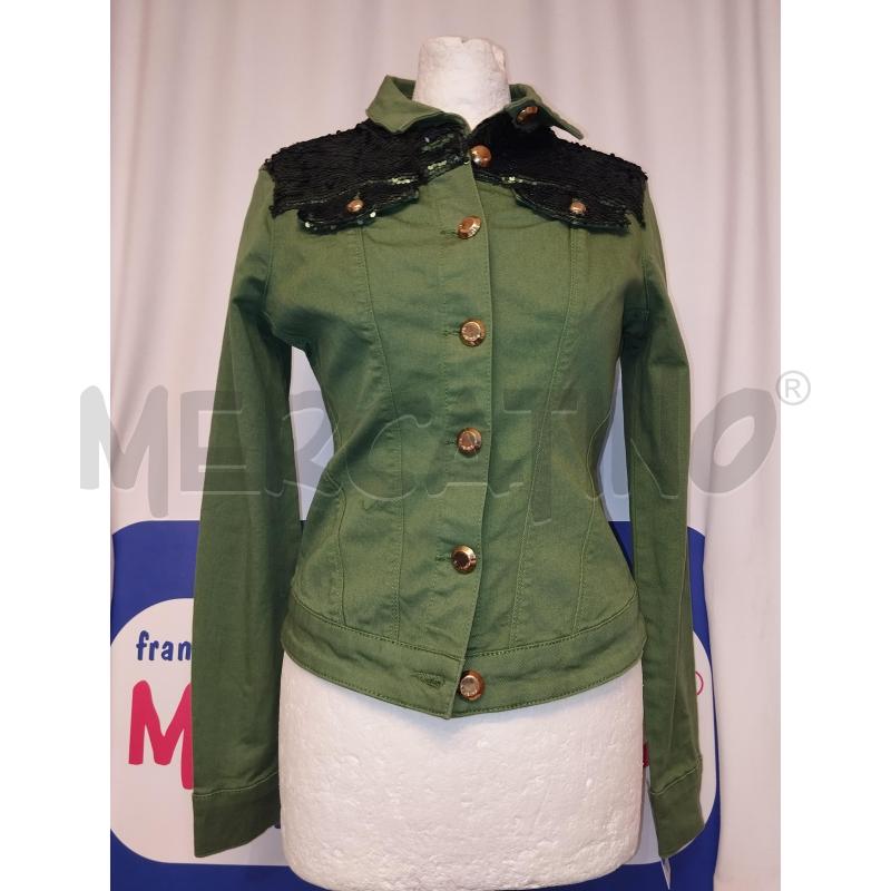 GIUBBINO DONNA IN JEANS VERDE GAUDI  | Mercatino dell'Usato Catania stazione centrale 1