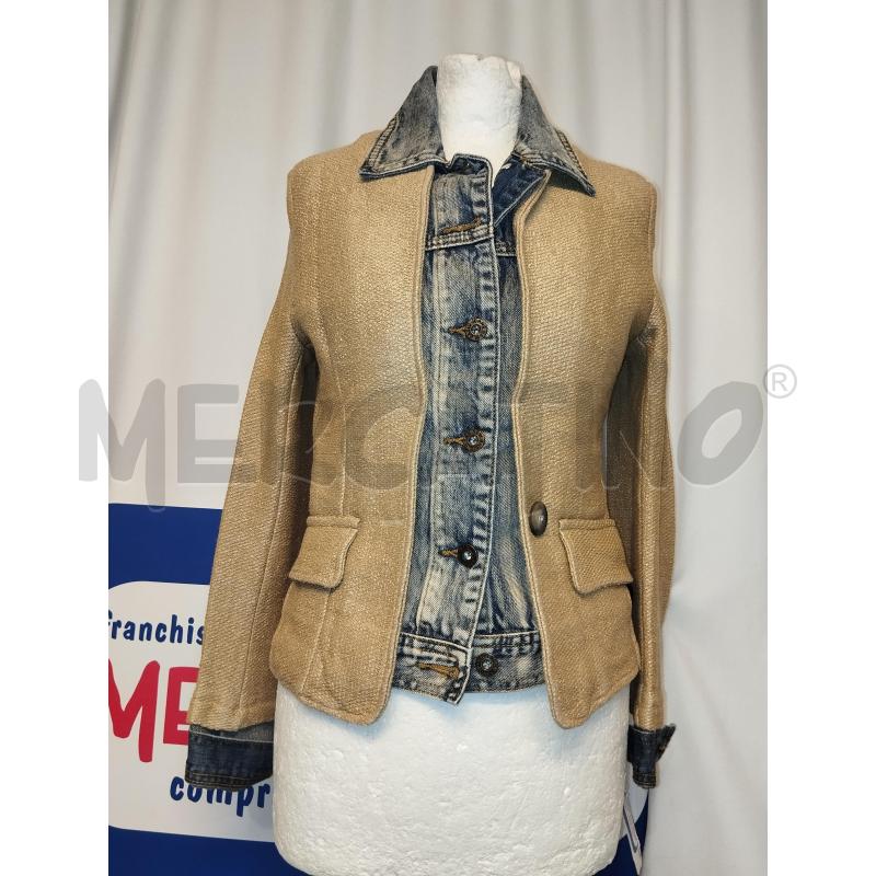 GIUBBOTTO DONNA JEANS E RAFIA  | Mercatino dell'Usato Catania stazione centrale 1