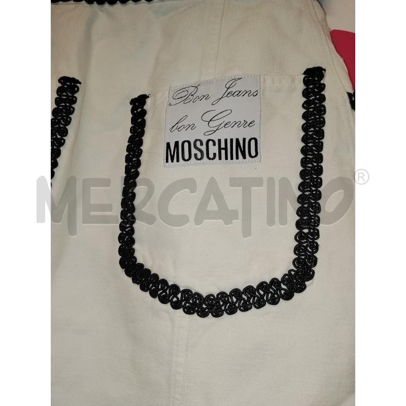 GONNA MOSCHINO JEANS PANNA CON RIPORTI NERI  | Mercatino dell'Usato Catania stazione centrale 4