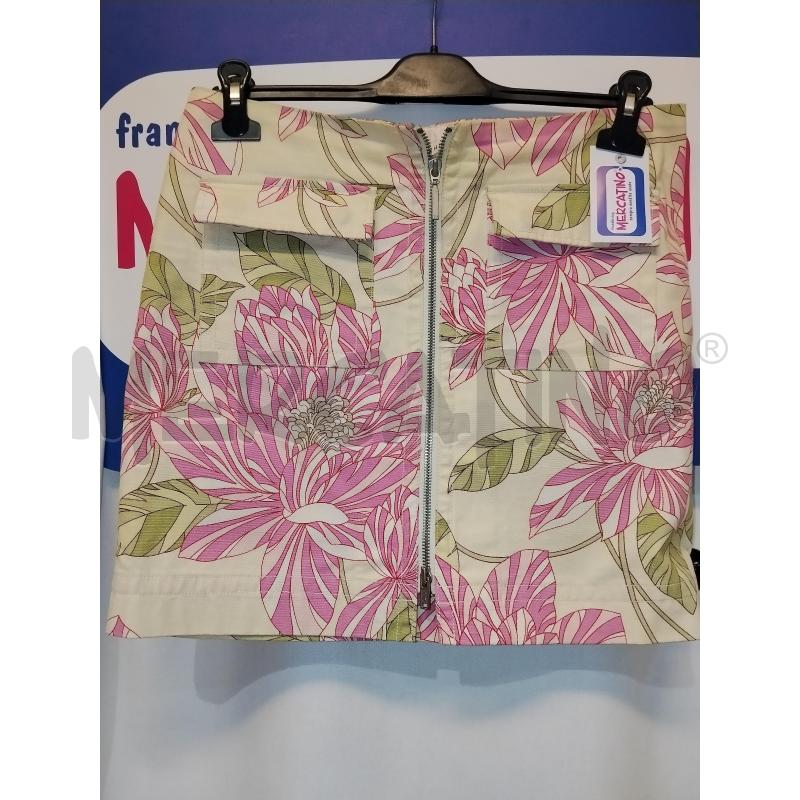 GONNA TOMMY HILFIGER  BEIGE A FIORI ROSA | Mercatino dell'Usato Catania stazione centrale 1