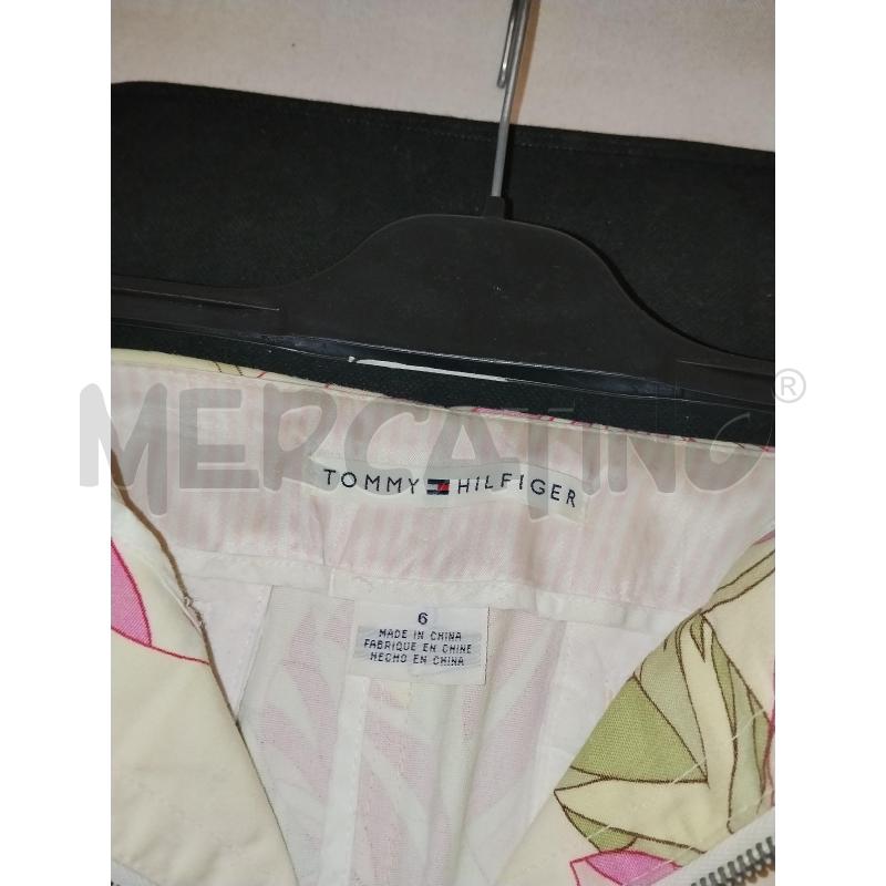 GONNA TOMMY HILFIGER  BEIGE A FIORI ROSA | Mercatino dell'Usato Catania stazione centrale 4