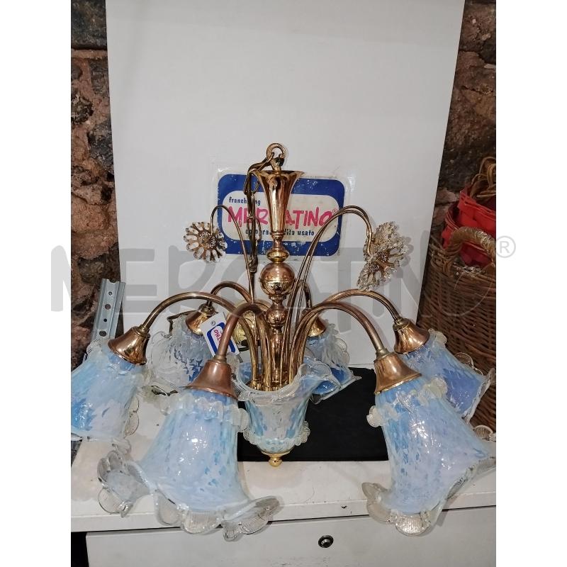LAMPADARIO CON BOCCE MURANO | Mercatino dell'Usato Catania stazione centrale 1