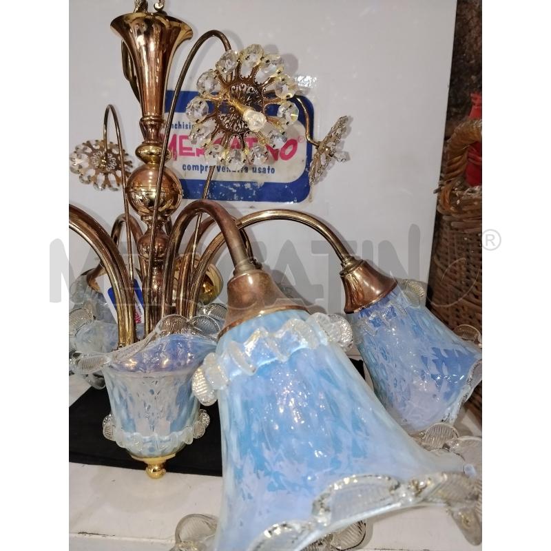 LAMPADARIO CON BOCCE MURANO | Mercatino dell'Usato Catania stazione centrale 3