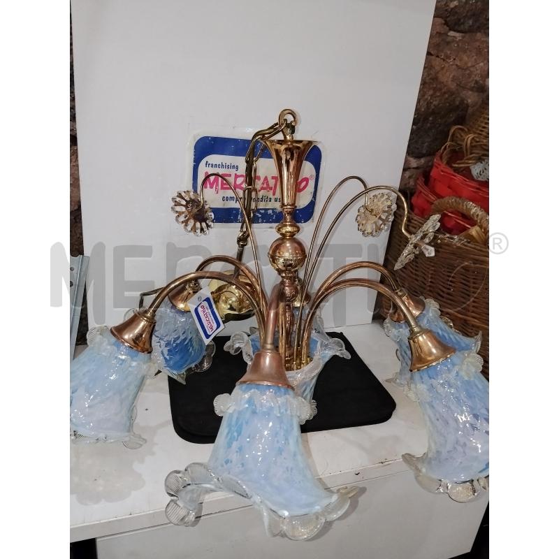 LAMPADARIO CON BOCCE MURANO | Mercatino dell'Usato Catania stazione centrale 4