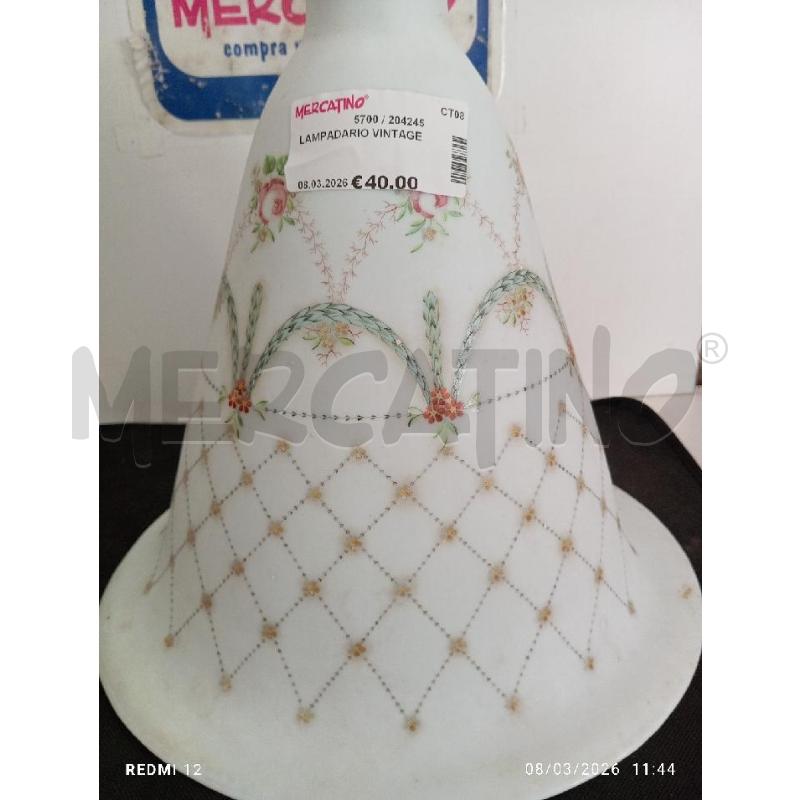 LAMPADARIO VINTAGE | Mercatino dell'Usato Catania stazione centrale 4