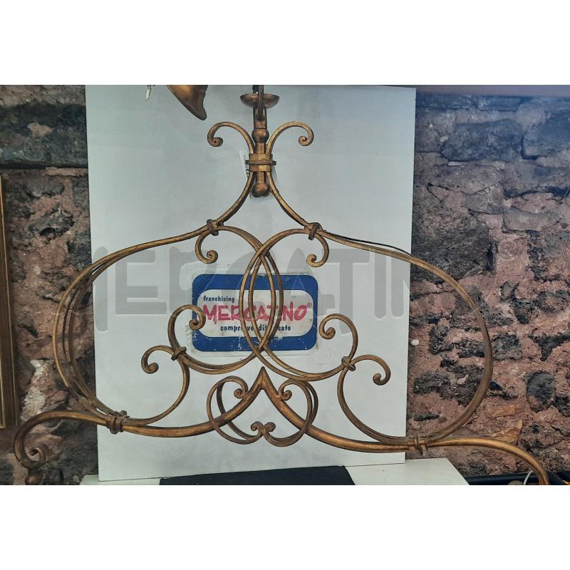 LAMPADARIO  BILANCIERE DORATO | Mercatino dell'Usato Catania stazione centrale 1