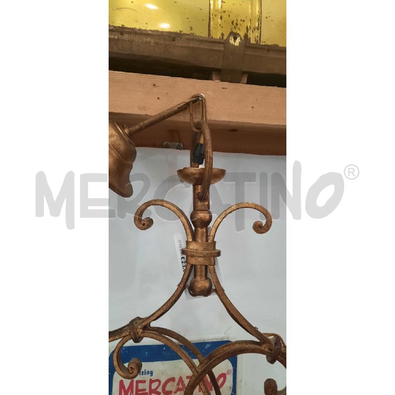 LAMPADARIO  BILANCIERE DORATO | Mercatino dell'Usato Catania stazione centrale 2