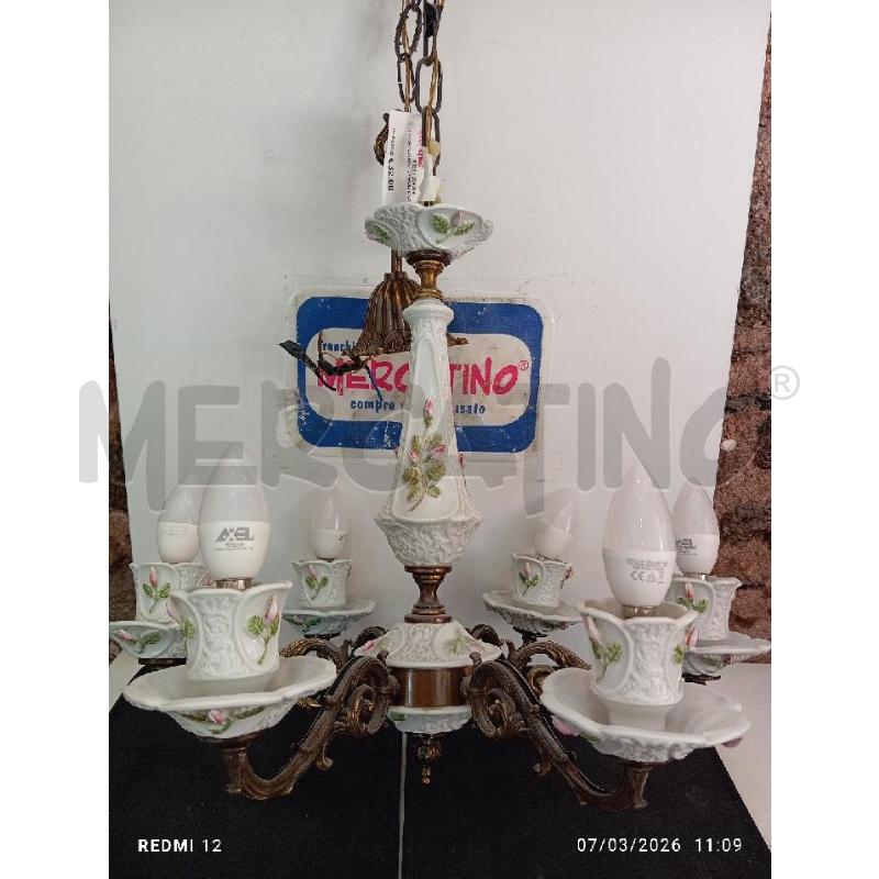 LAMPADARIO  CAPODIMONTE | Mercatino dell'Usato Catania stazione centrale 1