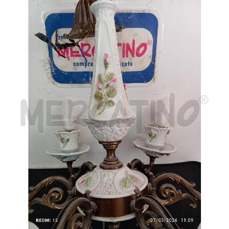 LAMPADARIO  CAPODIMONTE | Mercatino dell'Usato Catania stazione centrale 2
