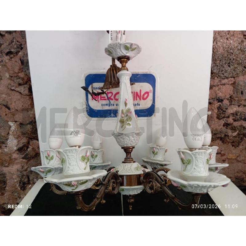 LAMPADARIO  CAPODIMONTE | Mercatino dell'Usato Catania stazione centrale 3