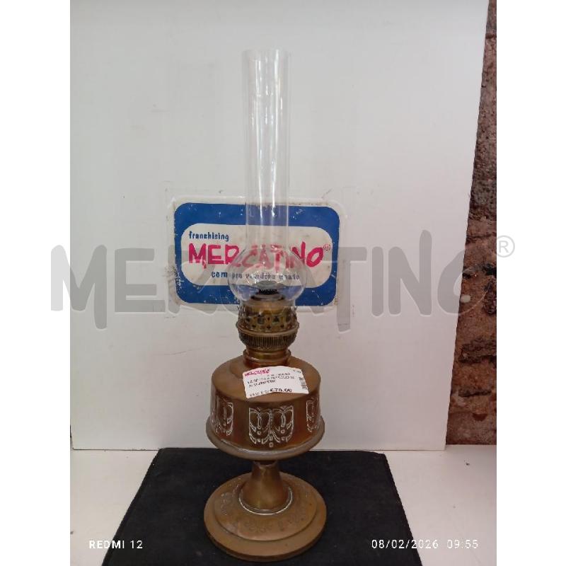 LAMPADA A PETROLIO 1900 SCHNEIDER  | Mercatino dell'Usato Catania stazione centrale 1