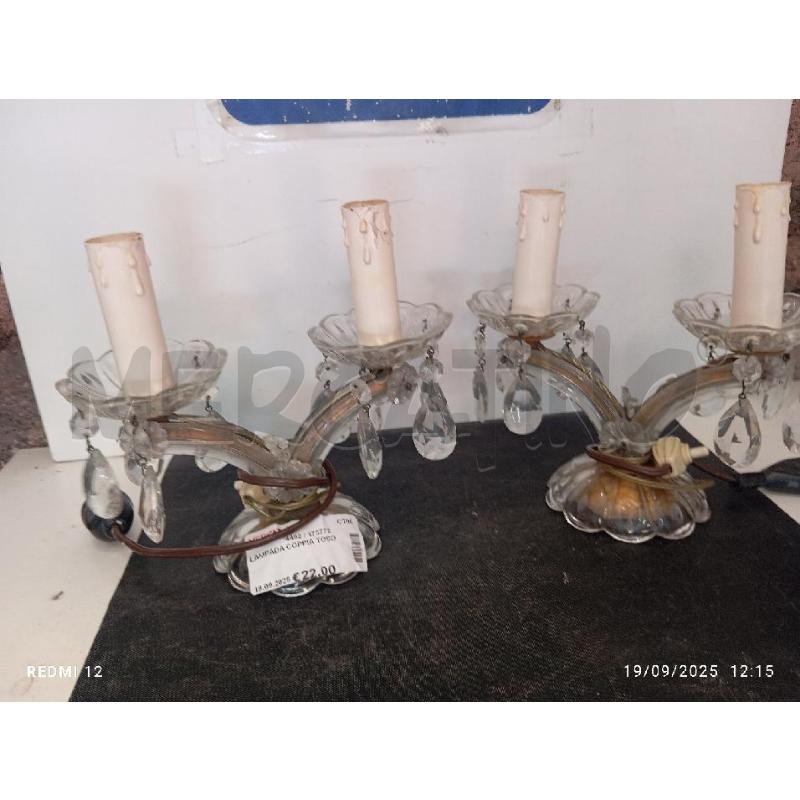 LAMPADA COPPIA TOSO  | Mercatino dell'Usato Catania stazione centrale 3