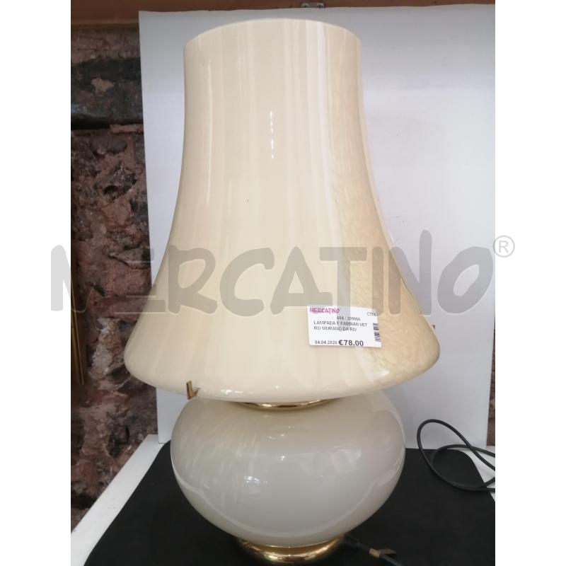 LAMPADA F FABBIAN VETRO MURANO DA RIV | Mercatino dell'Usato Catania stazione centrale 1