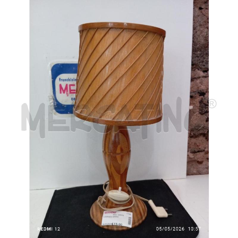 LAMPADA LEGNO | Mercatino dell'Usato Catania stazione centrale 1