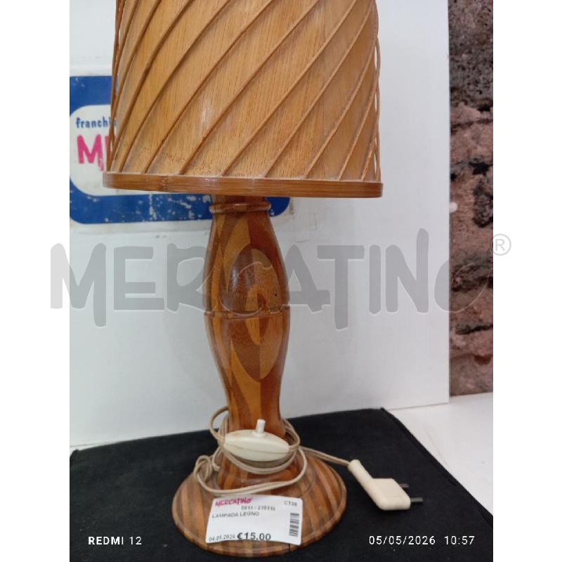 LAMPADA LEGNO | Mercatino dell'Usato Catania stazione centrale 2
