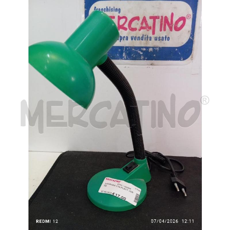 LAMPADA STILPLAST VERDE | Mercatino dell'Usato Catania stazione centrale 3