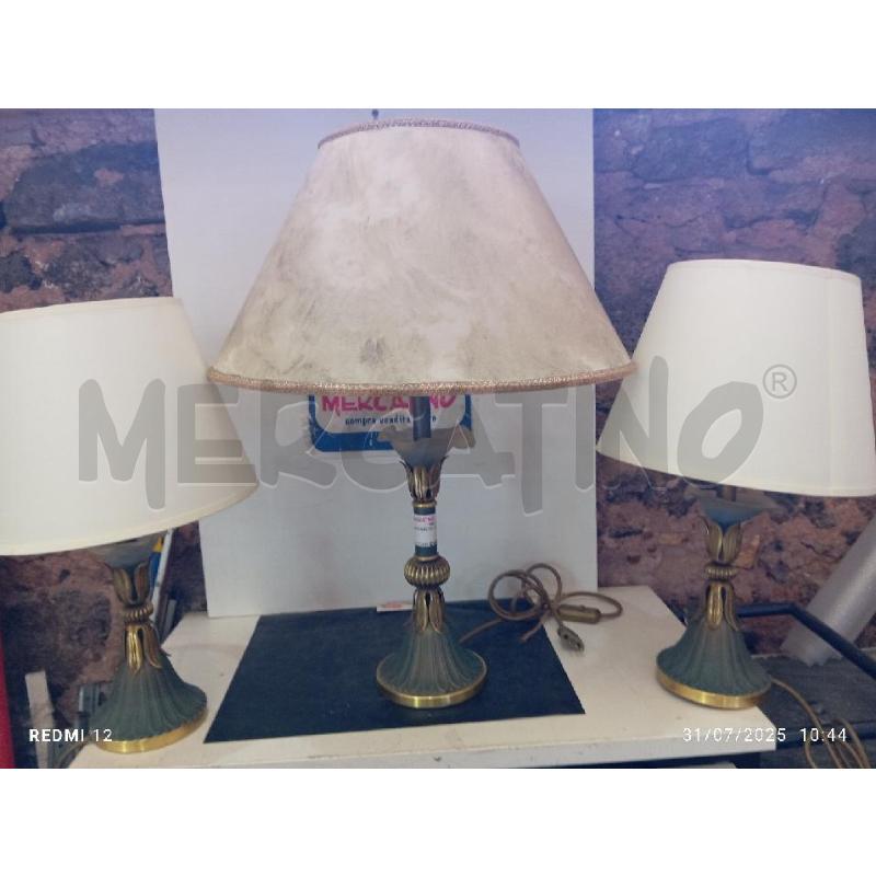 LAMPADE PZ. 3 OTTONE | Mercatino dell'Usato Catania stazione centrale 3