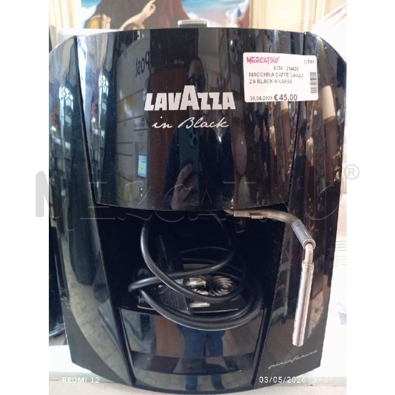 MACCHINA CAFFE' LAVAZZA BLACK A CAPSULE  | Mercatino dell'Usato Catania stazione centrale 1