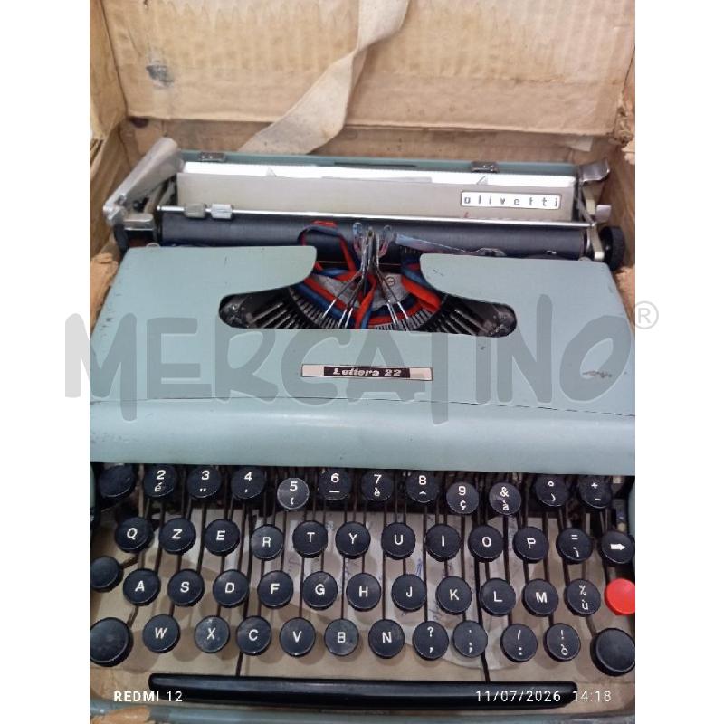 MACCHINA DA SCRIVERE OLIVETTI 22 | Mercatino dell'Usato Catania stazione centrale 2