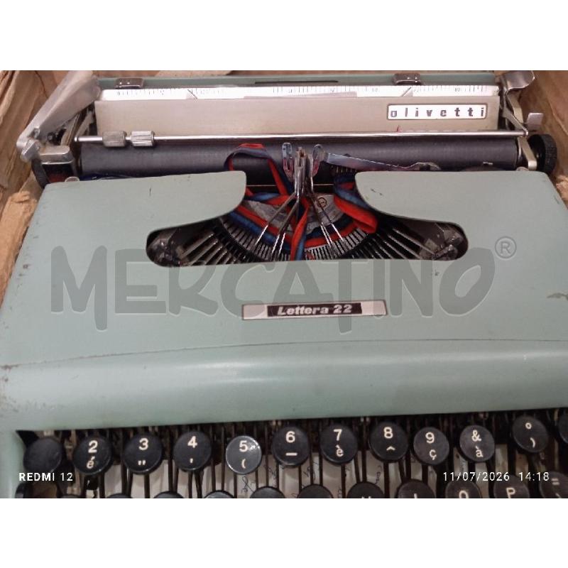 MACCHINA DA SCRIVERE OLIVETTI 22 | Mercatino dell'Usato Catania stazione centrale 3