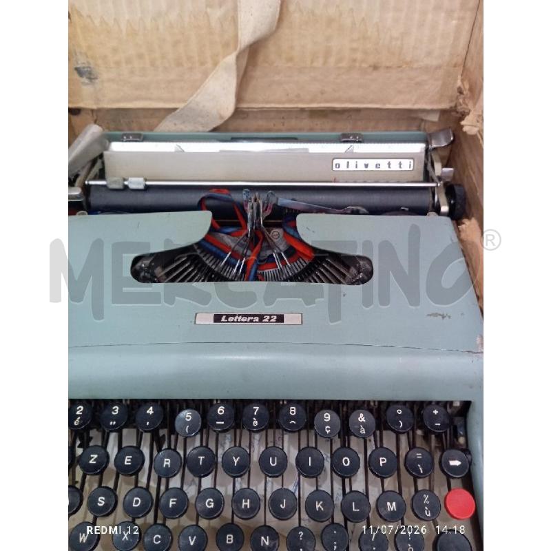 MACCHINA DA SCRIVERE OLIVETTI 22 | Mercatino dell'Usato Catania stazione centrale 4