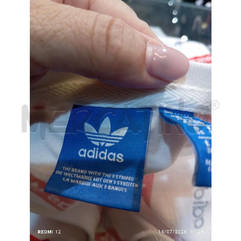 MAGLIA DONNA ADIDAS BIANCA LOGATA  | Mercatino dell'Usato Catania stazione centrale 4