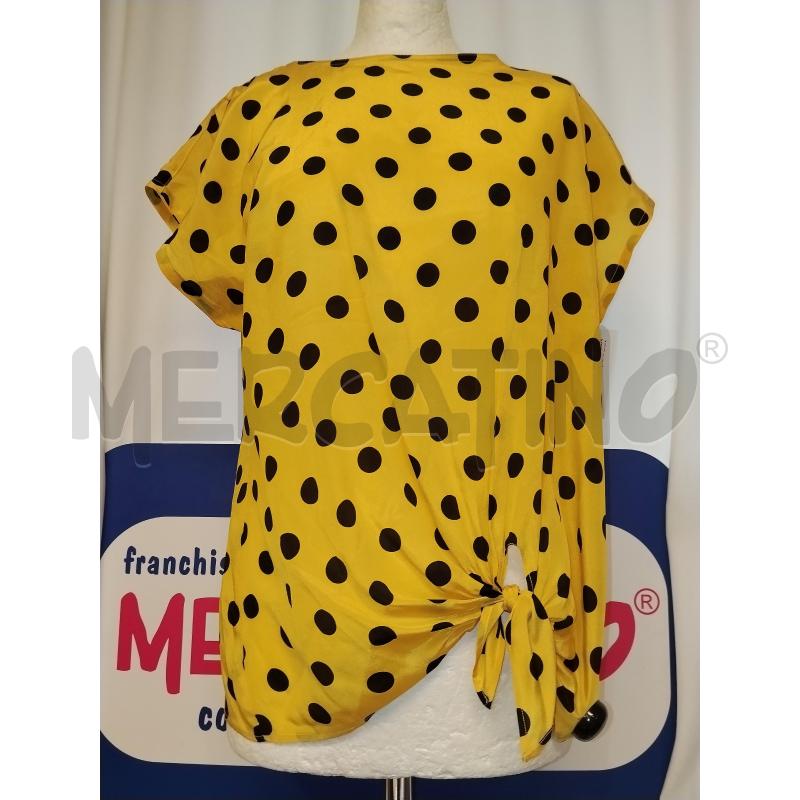 MAGLIA DONNA ANDREA MARE' GIALLA  GIALLA A POIS NERA | Mercatino dell'Usato Catania stazione centrale 1