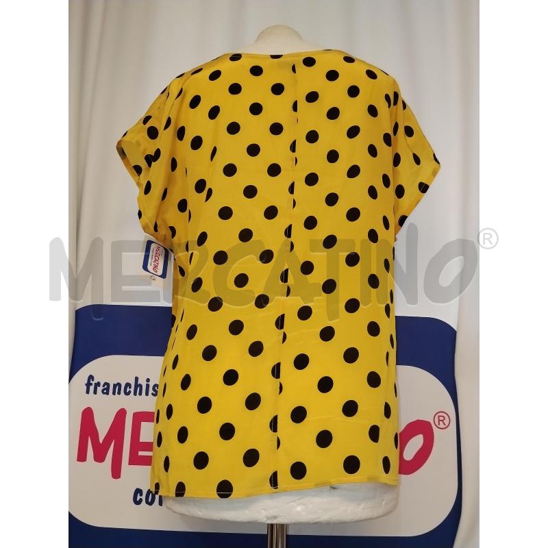 MAGLIA DONNA ANDREA MARE' GIALLA  GIALLA A POIS NERA | Mercatino dell'Usato Catania stazione centrale 3
