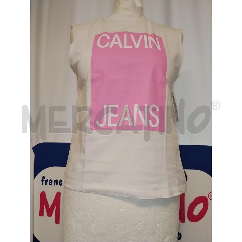 MAGLIA DONNA CALVIN KLEIN  BIANCA  | Mercatino dell'Usato Catania stazione centrale 1