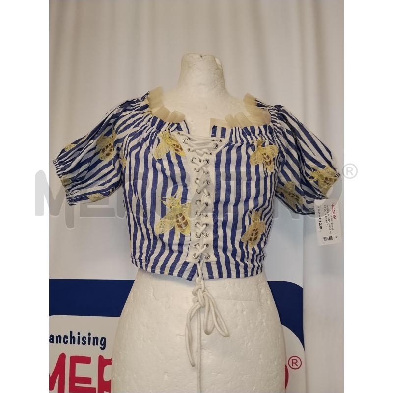 MAGLIA DONNA DENNY ROSE BLU A RIGHE BIANCA  | Mercatino dell'Usato Catania stazione centrale 1